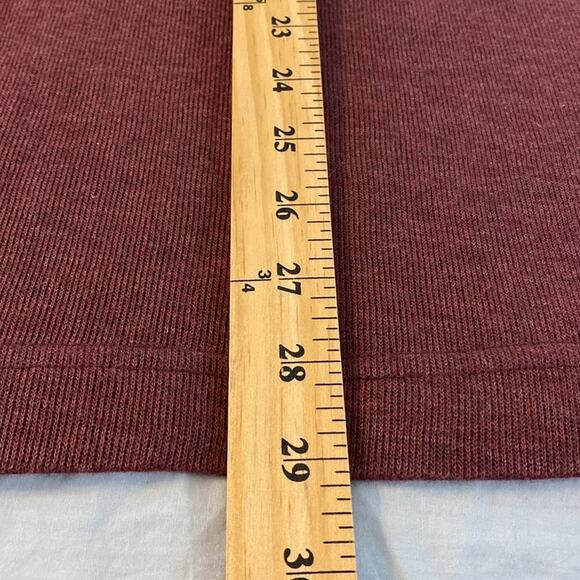 Joseph Abboud Burgundy Cotton/Modal Quarter Zip Size Large - Picture 5 of 6